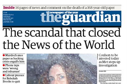 The Guardian set the news agenda in 2011