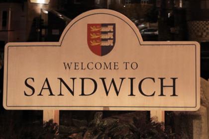 Sandwich, Kent: centre of Walkers promo work