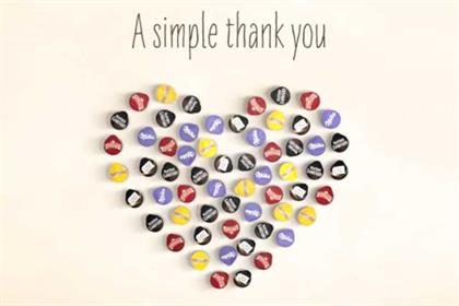Tassimo: runs thank-you campaign