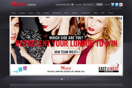 Westfield: East vs West social media campaign