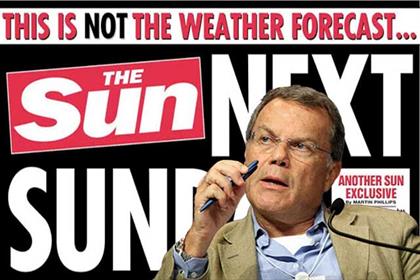 Martin Sorrell believes 'readers and advertisers will welcome' The Sun on Sunday
