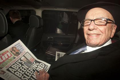 Rupert Murdoch: announced the launch of the Sunday title while in London