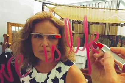 Diane Von Furstenberg: wears the Google Glasses