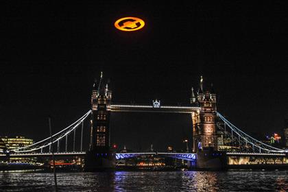 Halo: symbol over Tower Bridge