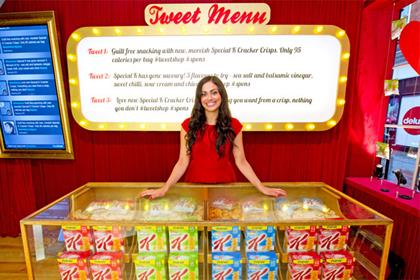 Tweet Shop: Kellog's launches social media push for Special K Cracker Crisps range