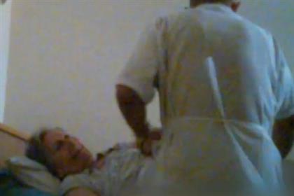 Caught on camera: Maria Worroll was filmed being assaulted