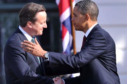 Backing the campaign: David Cameron and Barack Obama (Getty Images)