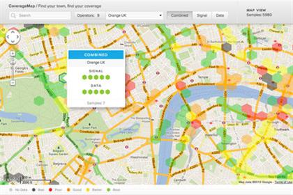 RootMetrics: Mobile signal on a map