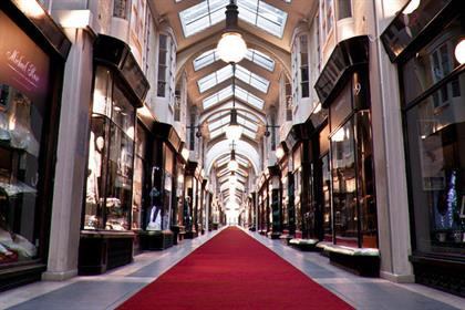 Burlington Arcade: wants to target quintessentially British publications