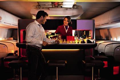 Luxury: Virgin Atlantic's new Upper Class bar