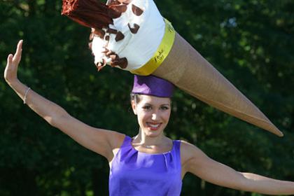 Ice cream dream: Frederick's stunt at Royal Ascot