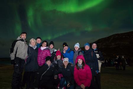 UK fam group enjoying Aurora - taken by Ole Salomonsen