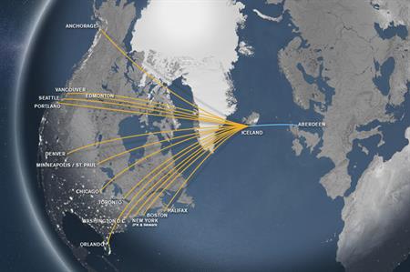 Icelandair will launch a year-round service from Aberdeen to Reykjavik