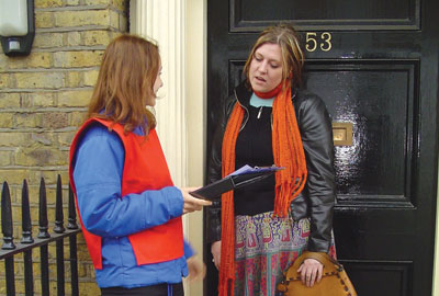 Doorstep fundraising