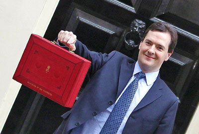 George Osborne and red box