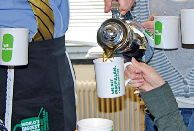 A Macmillan coffee morning event