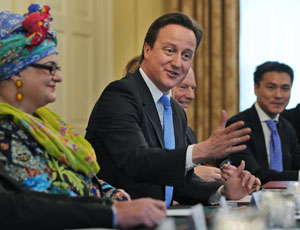 David Cameron with Kids company founder Camila Batmangelidjh