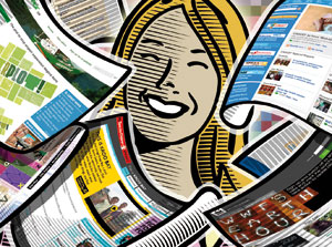 Digital media illustration