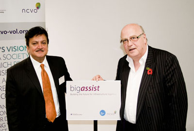 Dharmendra Kanani and Sir Stuart Etherington