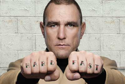 Former footballer Vinnie Jones appears in a video for the British Heart Foundation