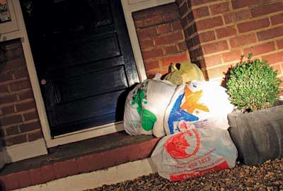 Doorstep collection bags