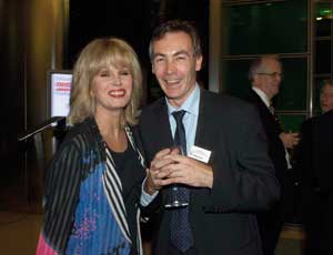 James Magowan of CFNI with actor Joanna Lumley, the main speaker at the awards,