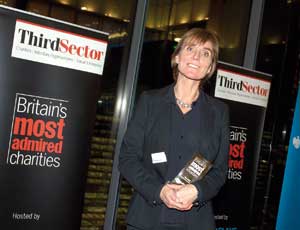 Clare Tickell with her trophy