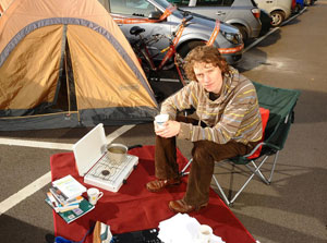 Lent in a tent