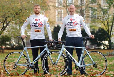 Andrew Flintoff (left) and Lawrence Dallaglio