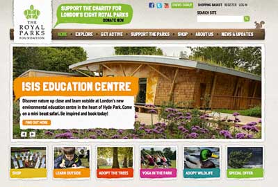 The Royal Parks Foundation website