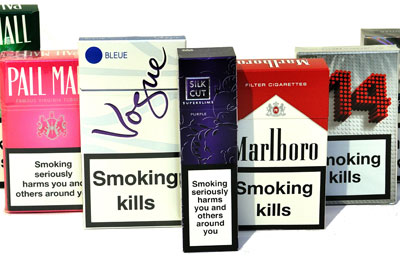 Cancer Research UK is campaigning to change cigarette packaging