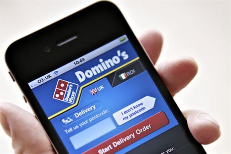 Domino's: sales via mobile up nearly 50% year on year