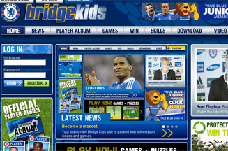 Chelsea FC relaunches Bridge Kids site