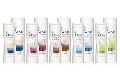 Dove Body range: simplified for consumers