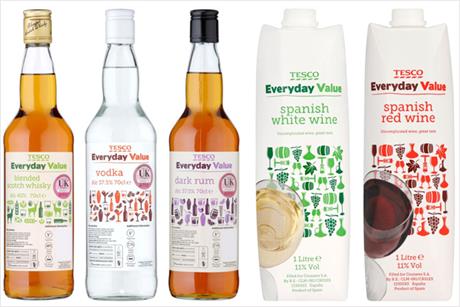 Tesco: Everyday Value alcohol range escaped censure
