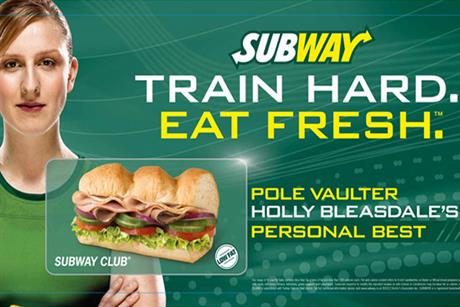 Subway: launches Olympic campaign