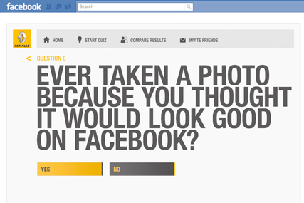Renault: implements Facebook campaign
