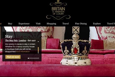 VisitBritain: partners Emirates for luxury marketing campaign