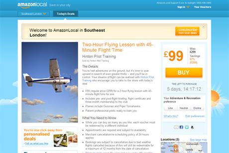 AmazonLocal: online retailer launches daily deals service in the UK