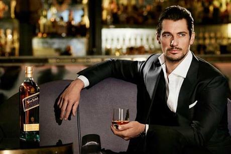 David Gandy: signed up as brand ambassador for Johnnie Walker Blue Label