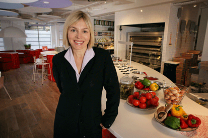 Pizza Express marketing director Emma Woods