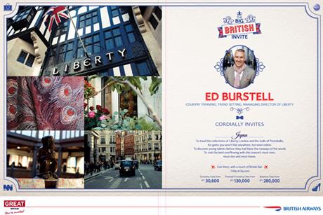BA and VisitBritain: run 'Big British invite' campaign