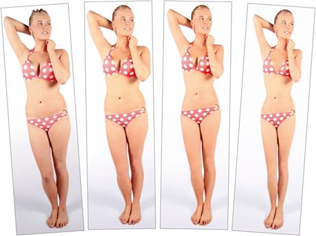 Airbrushing: Credos is using stages of airbrushed images to gauge consumers' perceptions