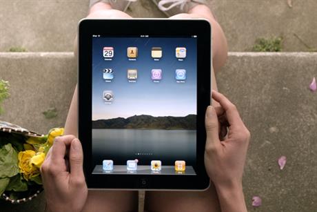 An Apple iPad