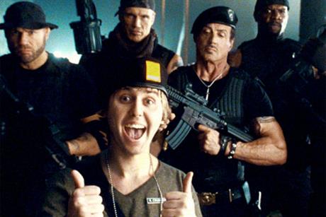 Orange Gold Spot: Sylvester Stallone meets James Buckley