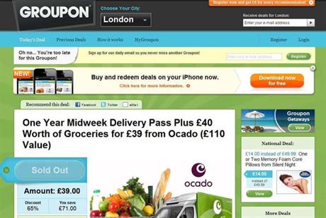 Groupon: ASA raps Ocado deal