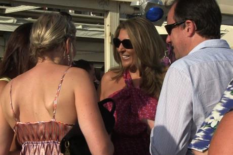 Guests at the Campaign Beach Party