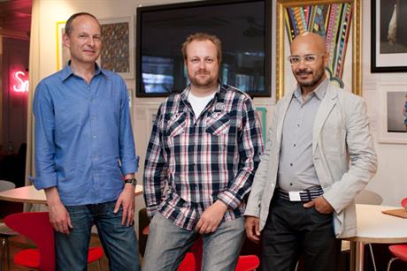 (l-r) Andrew Pinkess, Gregory Roekens and Saher Sidhom