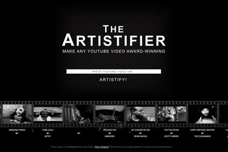 The Artisifier website