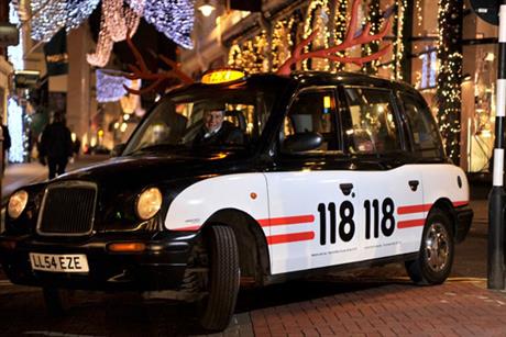 118 118: offers free cab rides